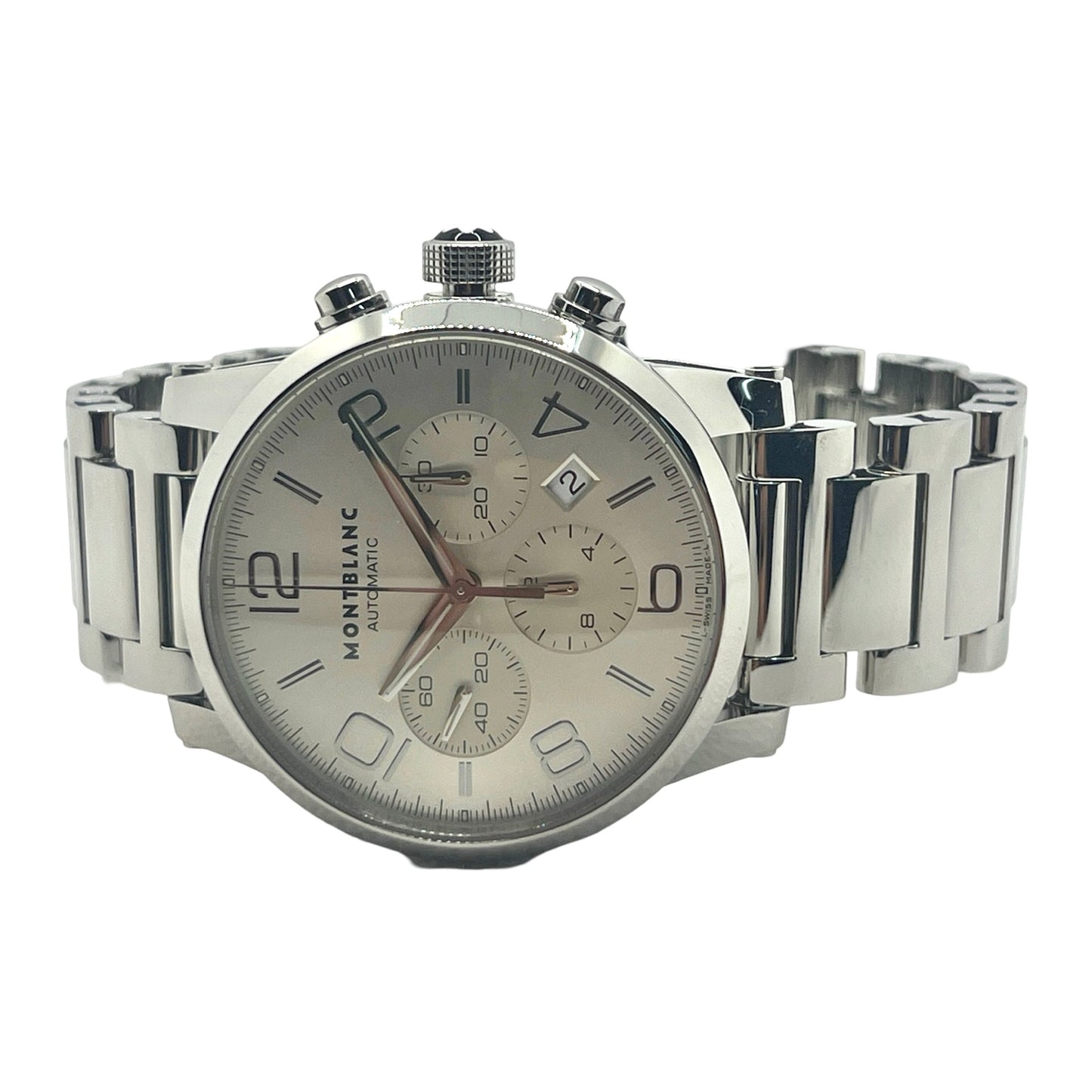 Montblanc Timewalker Automatic Chronograph Silver Dial Stainless Steel Bracelet Ref.7260