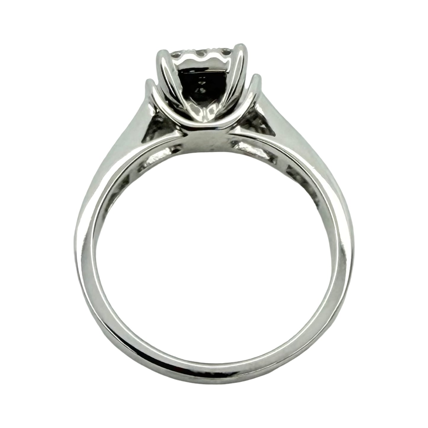 14K White Gold Diamond Pavé Ring 1.00 G,VS2