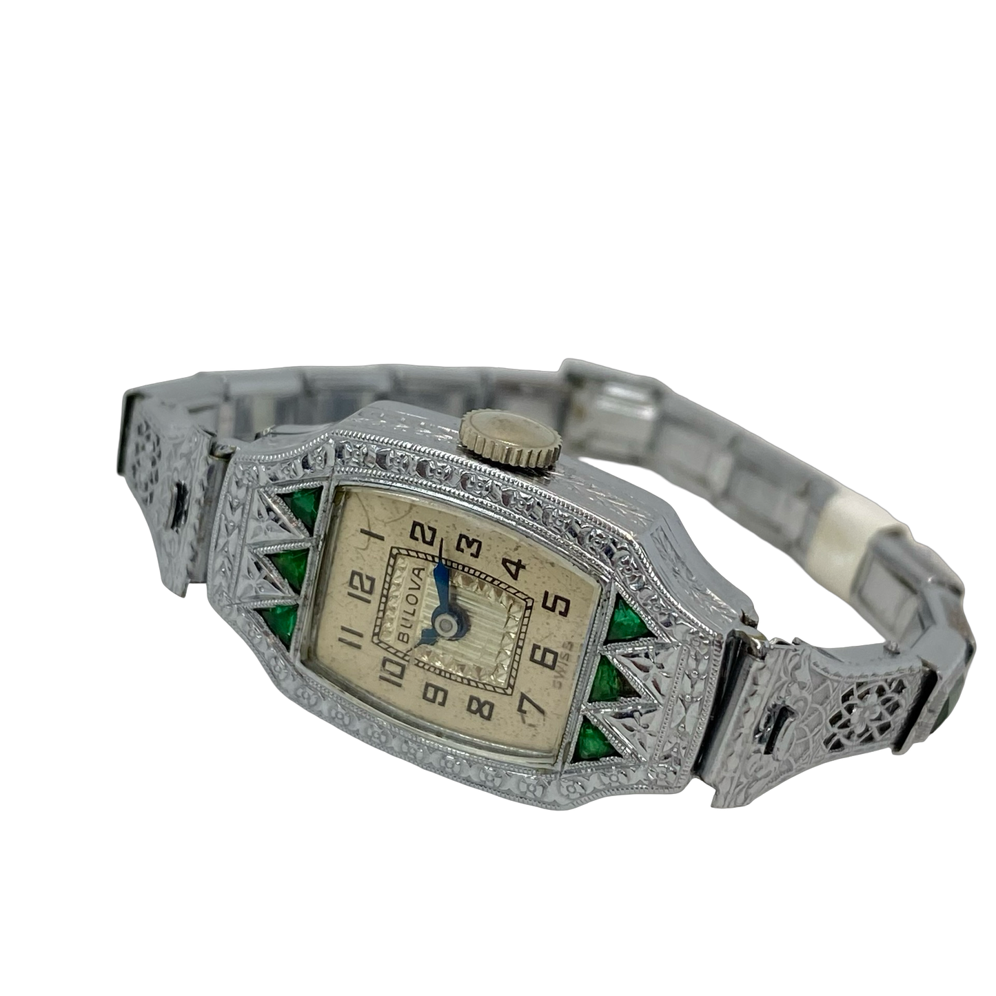 Bulova Vintage Miss Liberty Art Deco Manual Wind Watch