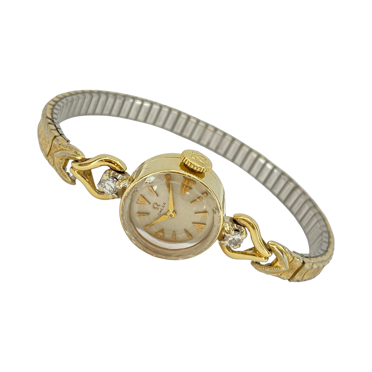 Vintage 14K Gold Case Omega Cocktail Watch Manual Wind Ref.7566