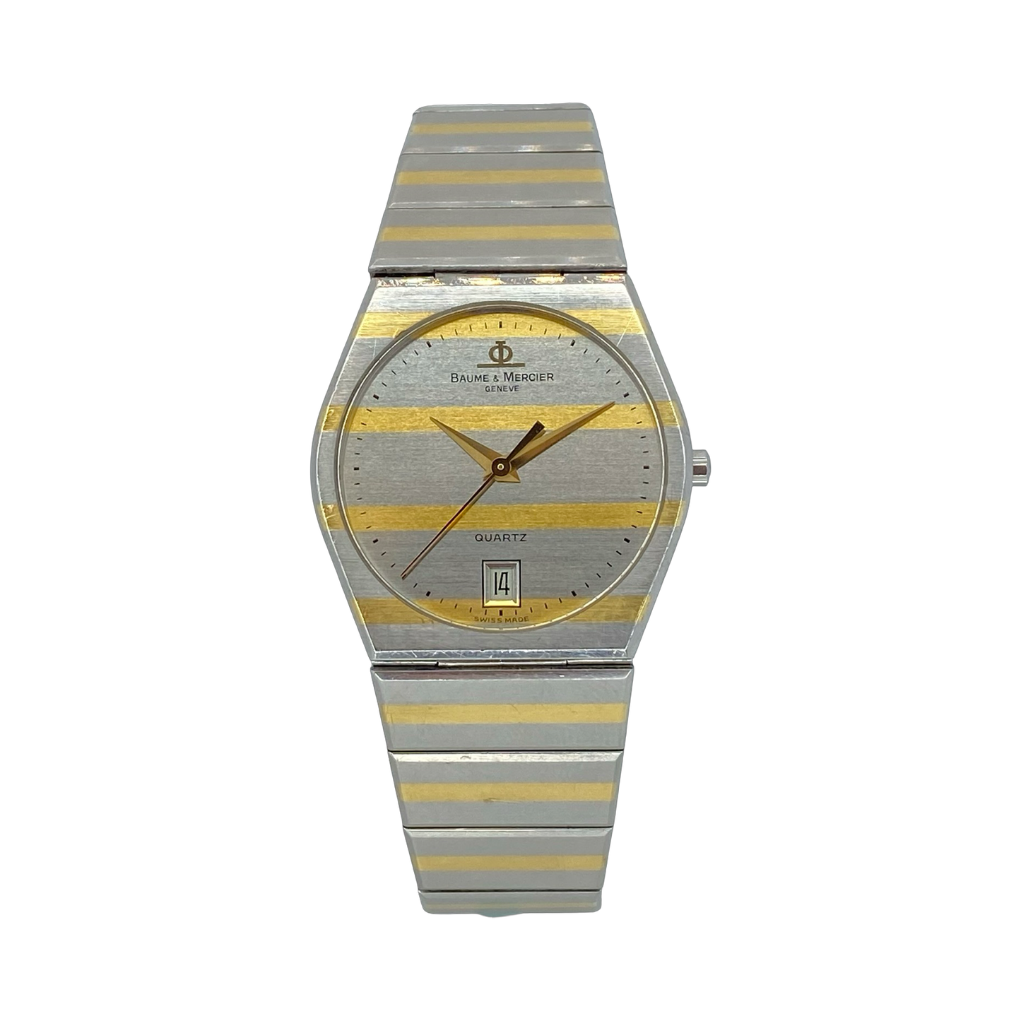 Baume & Mercier Classique Monte Carlo "Zebra" Quartz Gold/Silver Tone Stainless Steel 5123.038