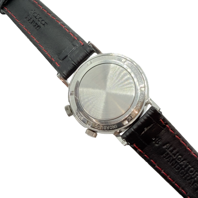 Vulcain Cricket Alarm Anti Magnetic Incabloc Stainless Steel 34mm