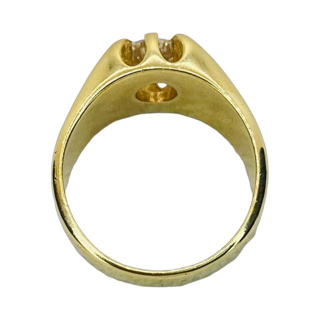 Estate Jewelry 14K Yellow Gold Men's Diamond Ring 2.40 Carats