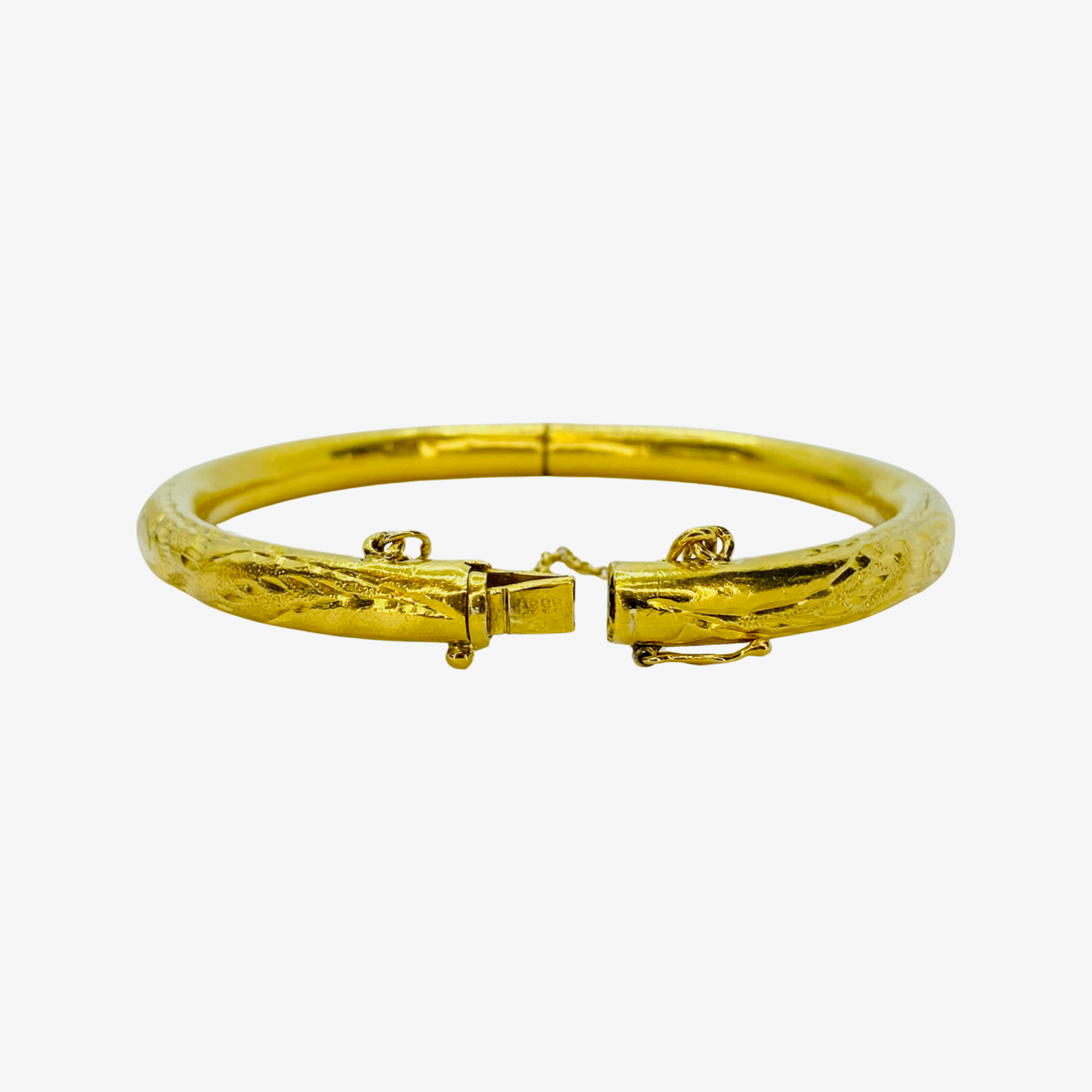 Estate Jewelry 24K Yellow Gold Bangle