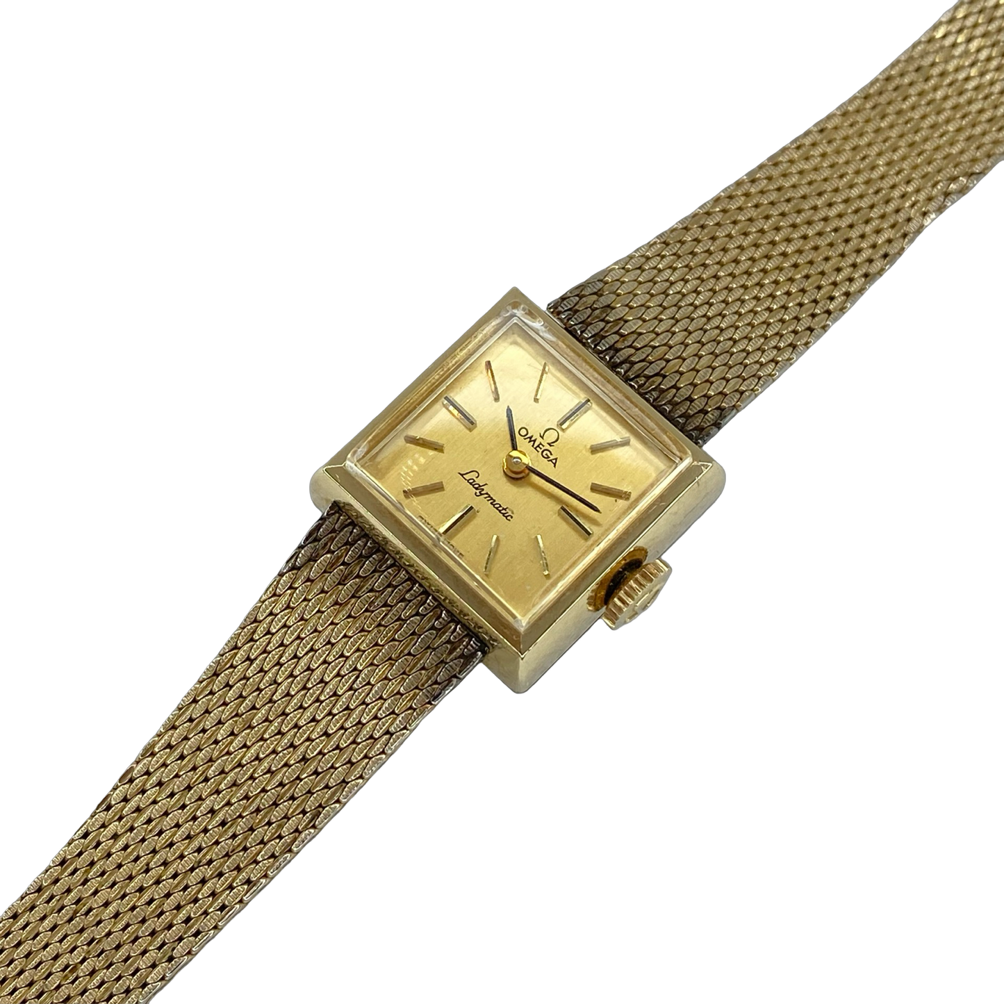 Omega Vintage Ladymatic Square 10K Goldfilled Champagne Dial SS-5329
