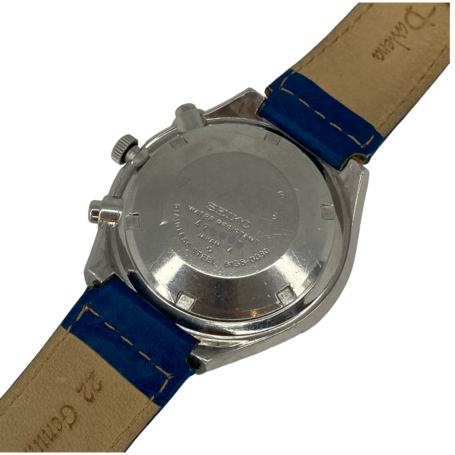 Seiko Speed-Timer Chronograph Automatic Big Blue Kakume Day Date 6138-0030