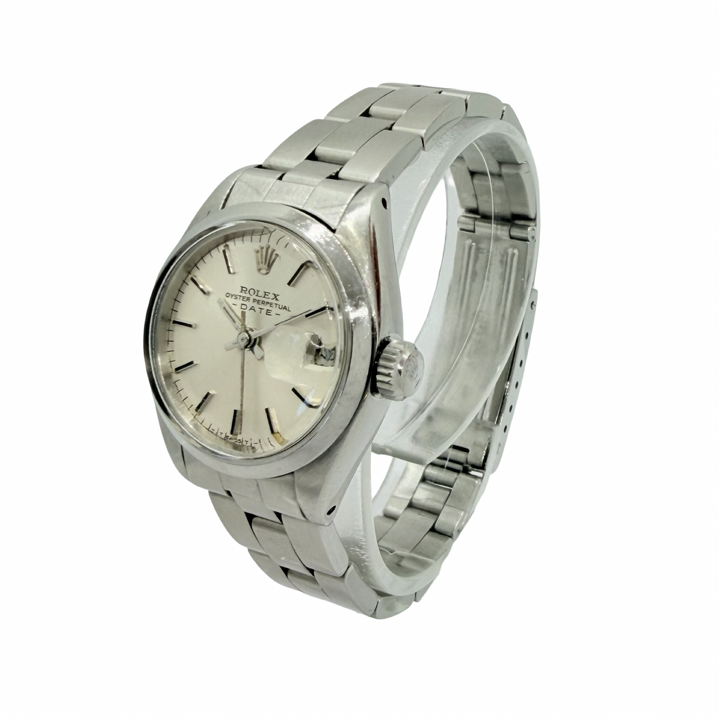 Rolex Oyster Perpetual Date 26mm Silver Dial Stainless Steel Oyster Bracelet 6916