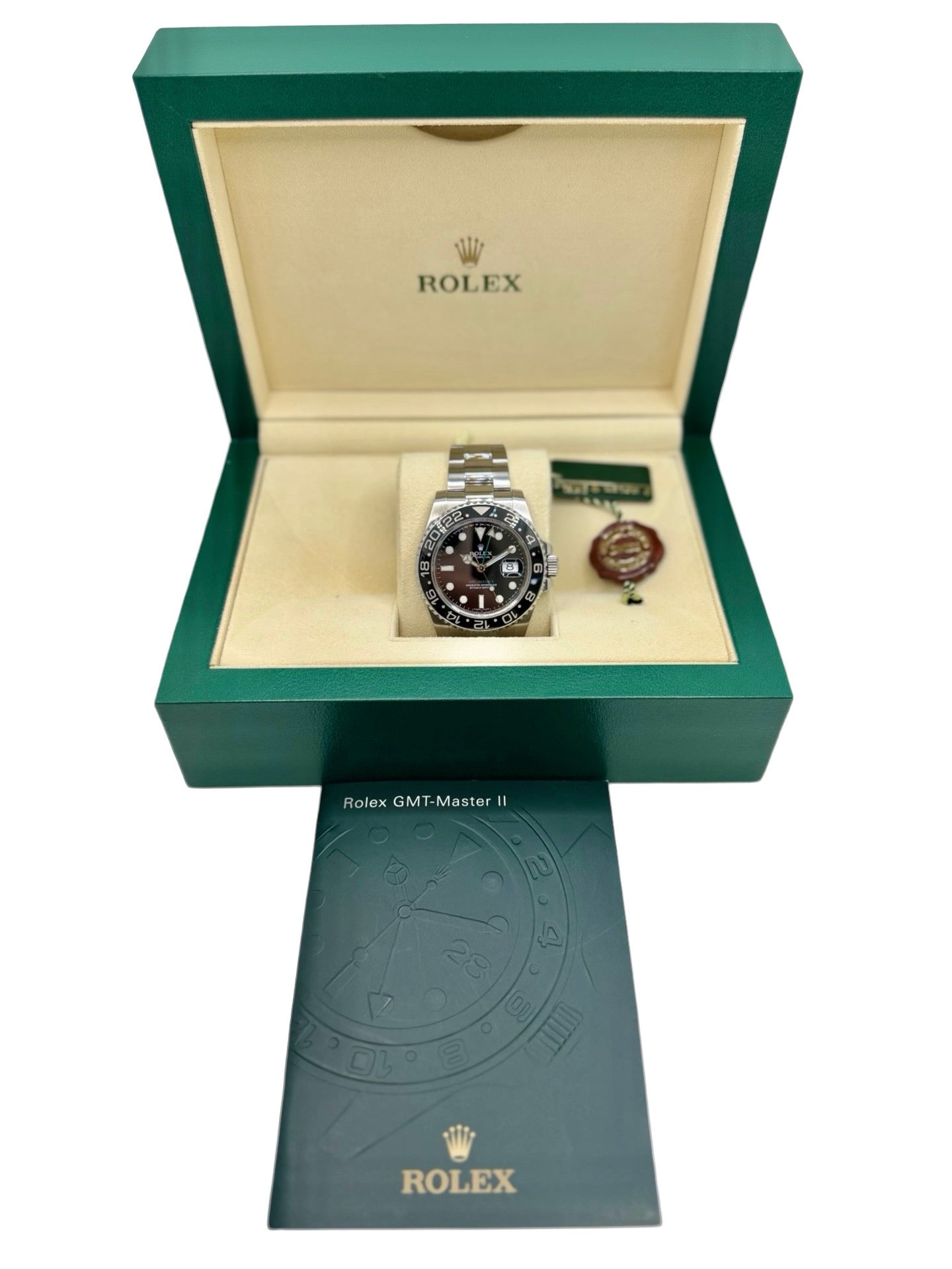 Rolex GMT Master II Black Dial Green GMT Hand 116710LN