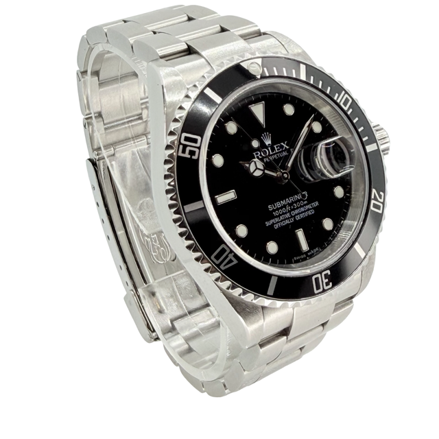 Rolex Submariner Date 40mm Black Dial Steel Bracelet 16610 C.2005