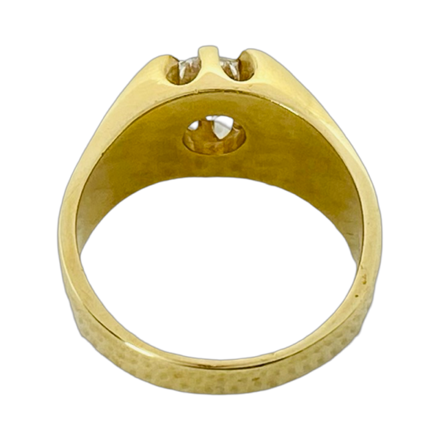 Estate Jewelry 14K Yellow Gold Men's Diamond Ring 2.40 Carats