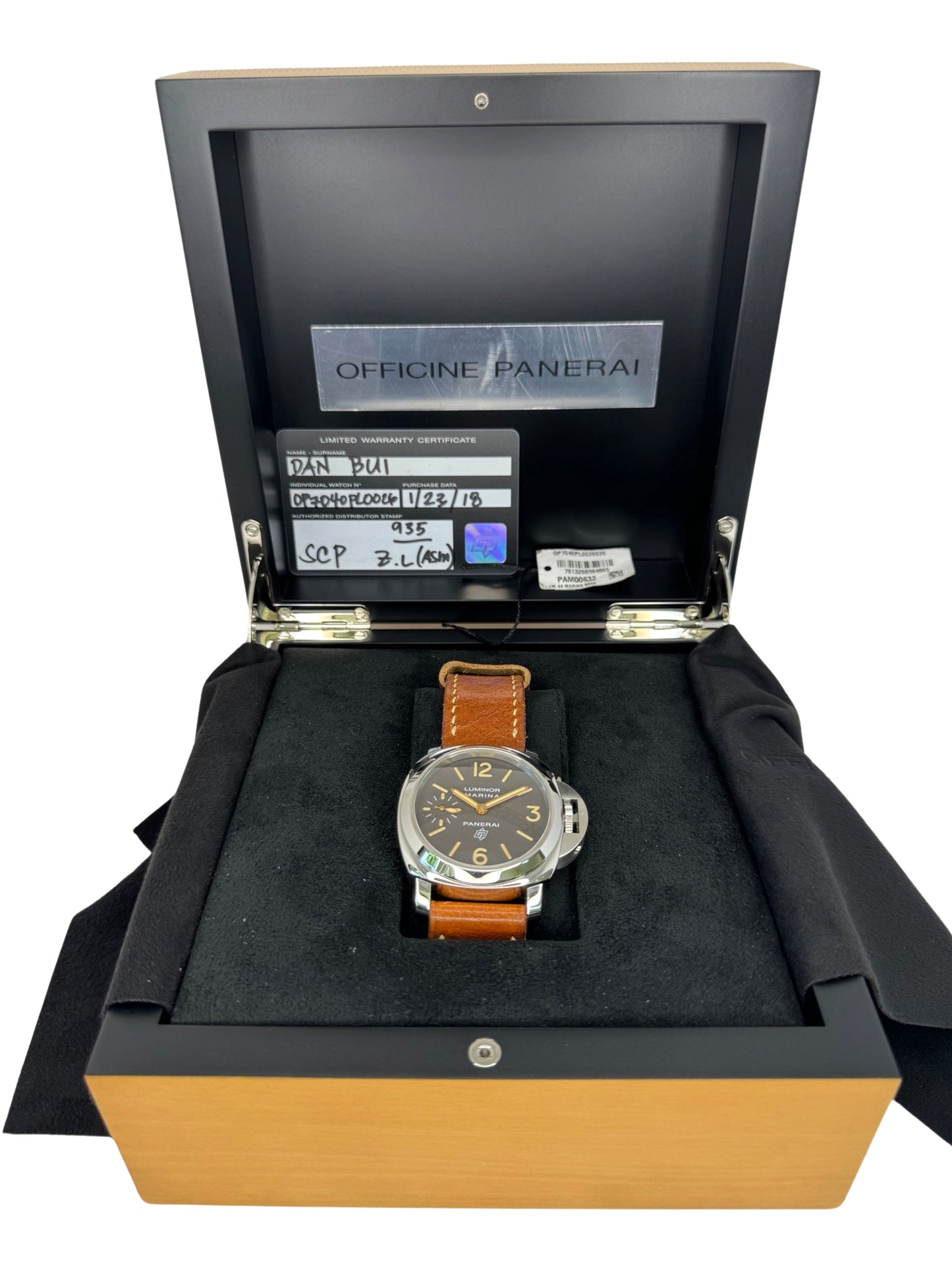 Panerai Luminor Marina Logo Acciaio Limited Edition Brown Dial PAM00632