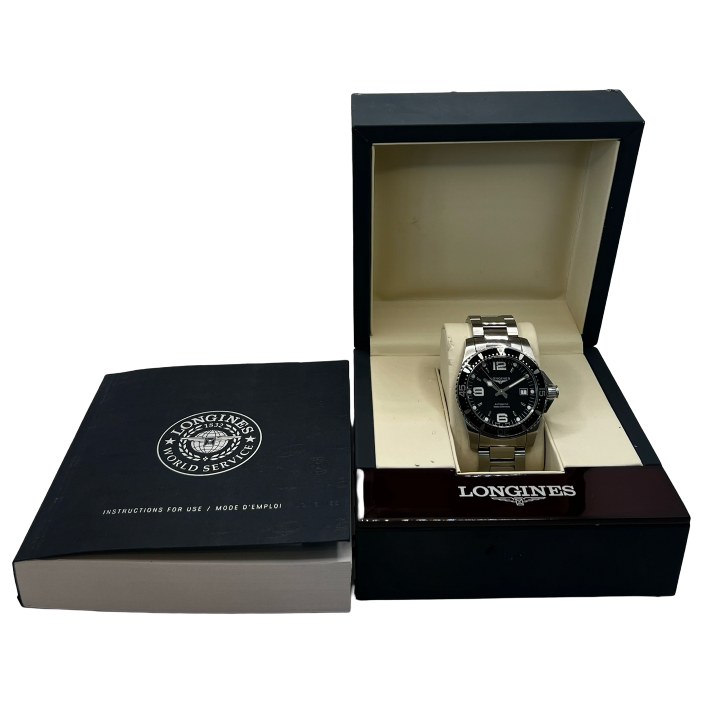 Longines Hydroconquest Black Dial 41mm Stainless Steel Bracelet L37424566