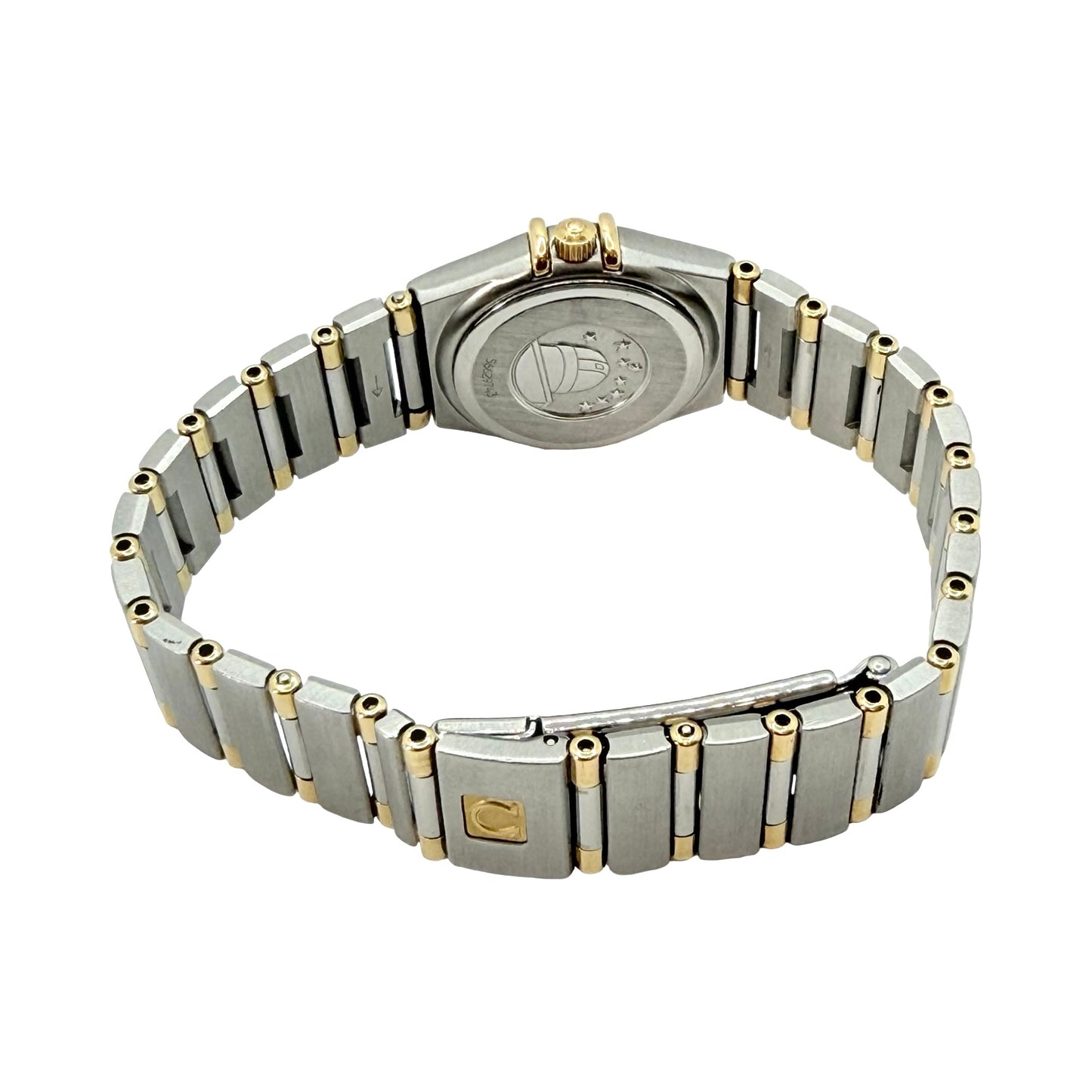 Omega Constellation Quartz Mini 22.5 mm 18K Gold Half Bar and Stainless Steel Champagne Dial 1362.10.00