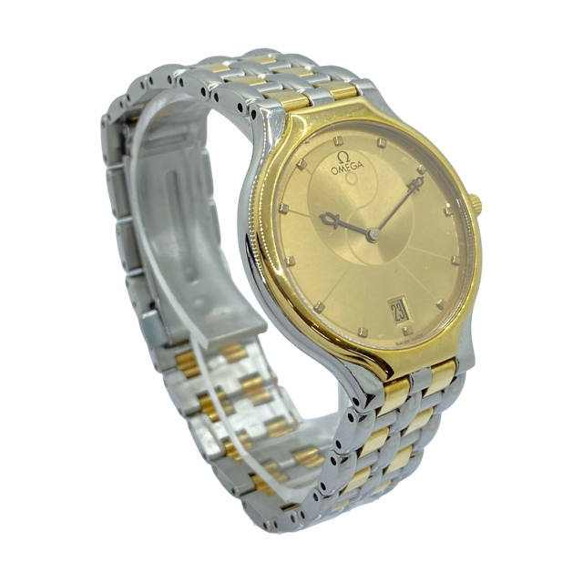 Omega De Ville Symbol 18K Gold and Stainless Steel Champagne Dial 196.0316