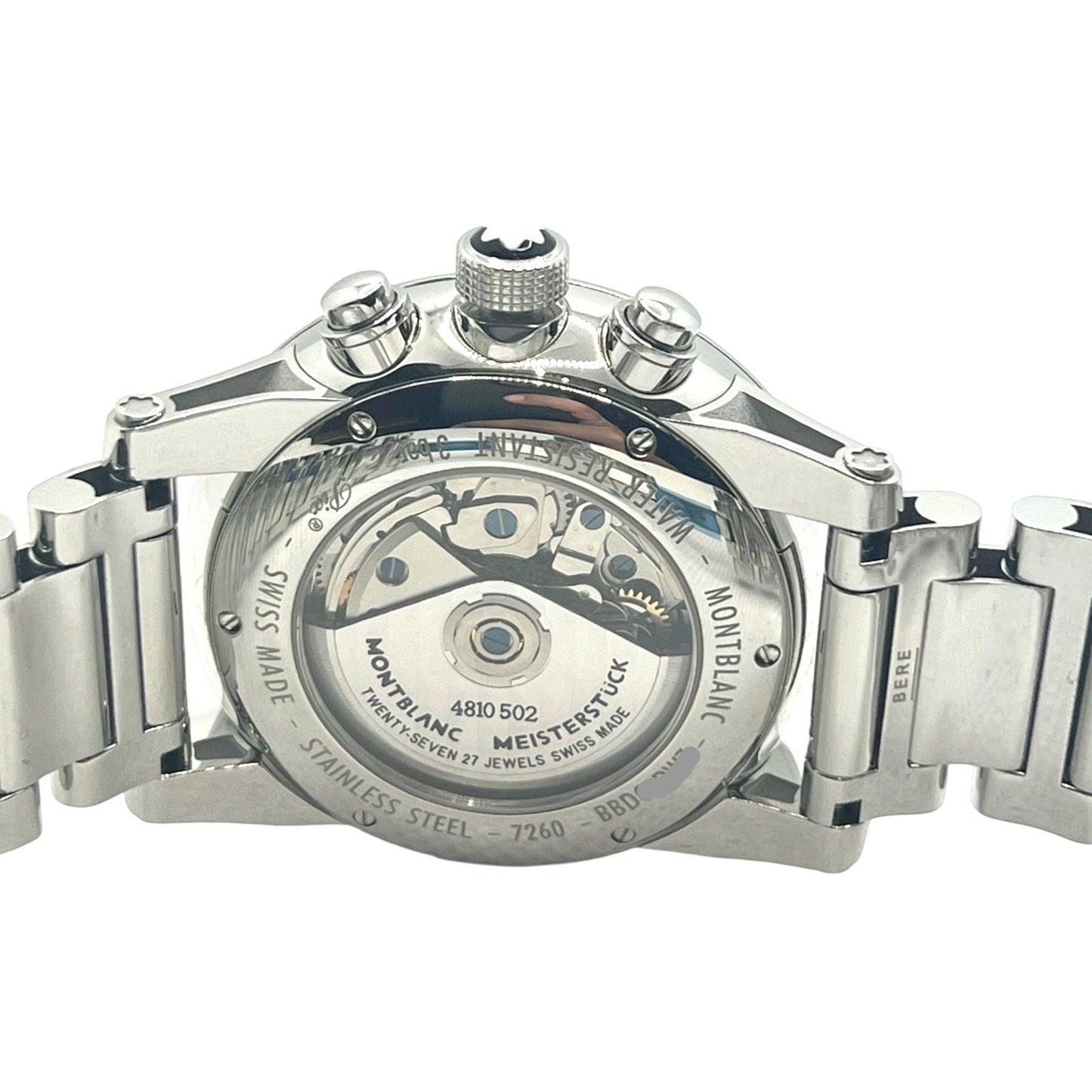 Montblanc Timewalker Automatic Chronograph Silver Dial Stainless Steel Bracelet Ref.7260