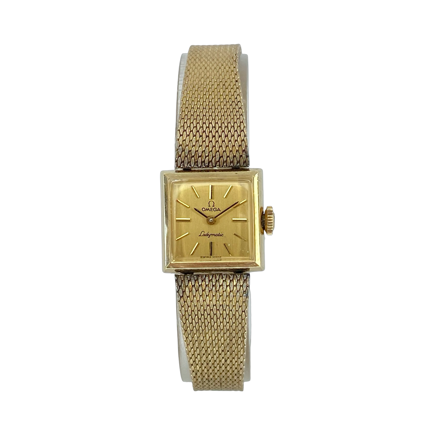 Omega Vintage Ladymatic Square 10K Goldfilled Champagne Dial SS-5329