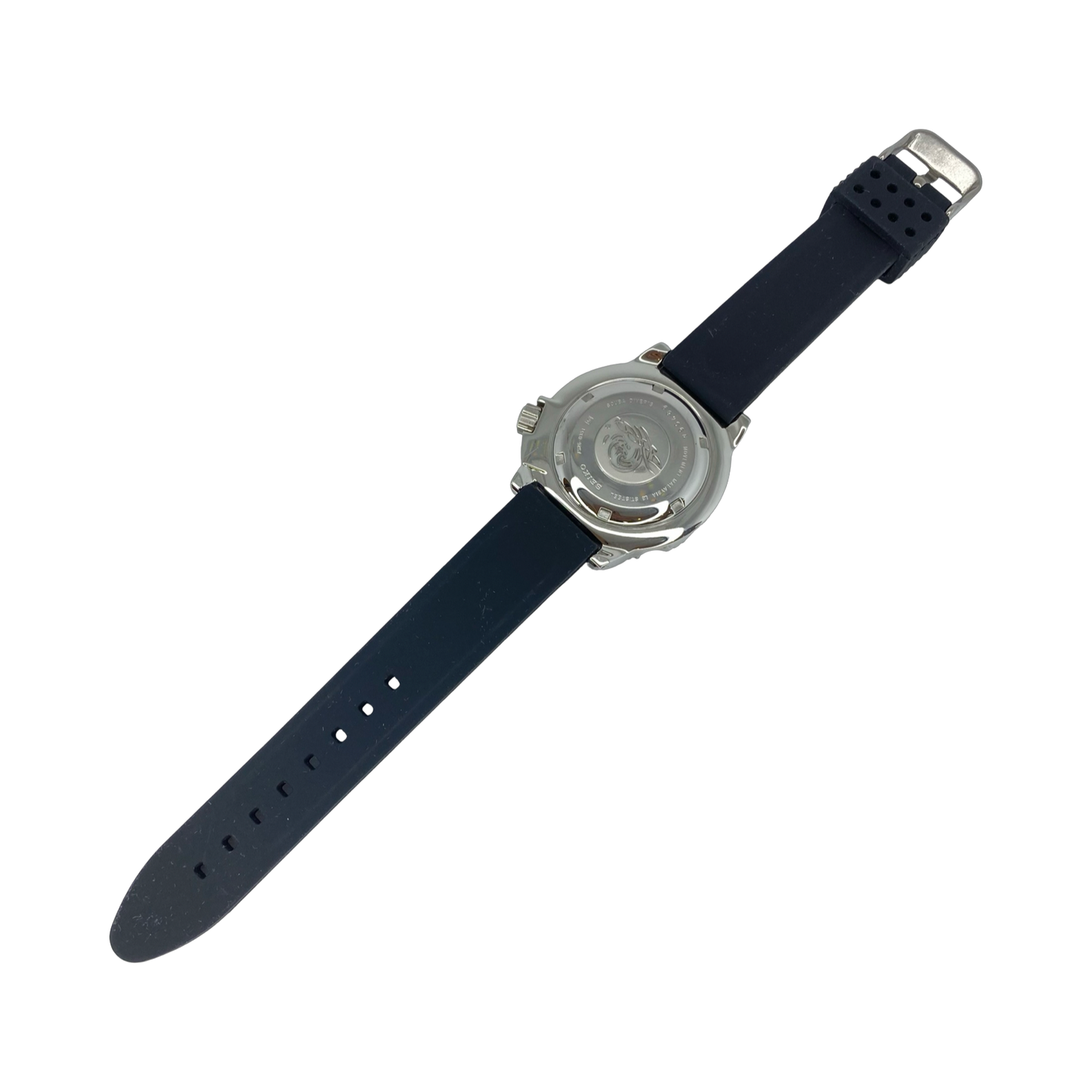 Seiko Black Monster Scuba Diver 43mm Automatic Black Dial Silicon Strap SKX779 Pre-owned