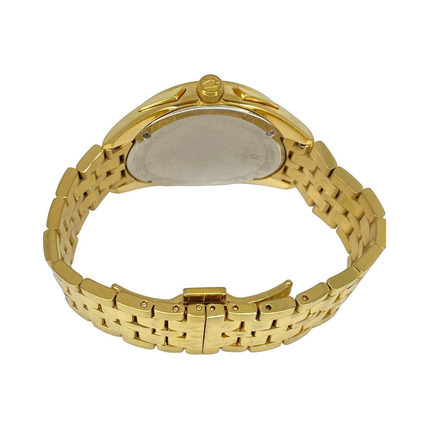 Bulova Curv Quartz Chronograph Gold Tone  45mm 97A125 Pre-Owned