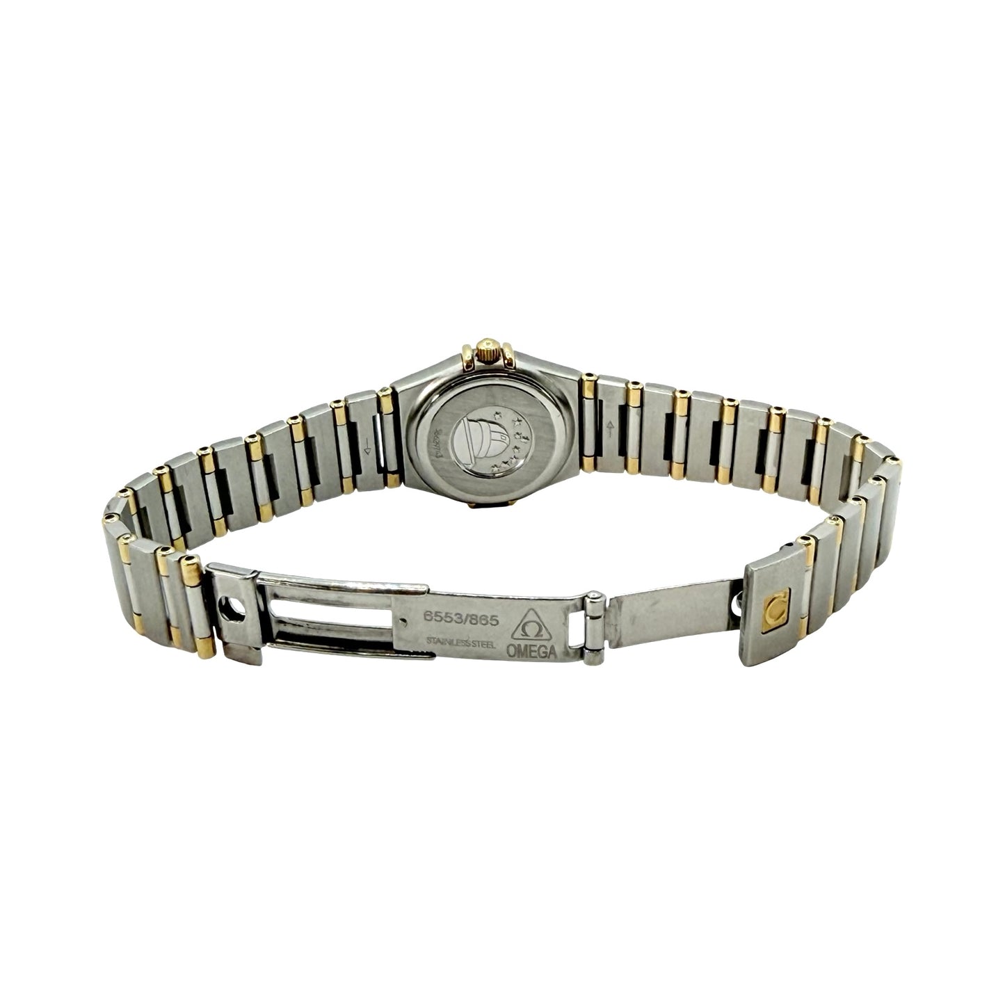 Omega Constellation Quartz Mini 22.5 mm 18K Gold Half Bar and Stainless Steel Champagne Dial 1362.10.00