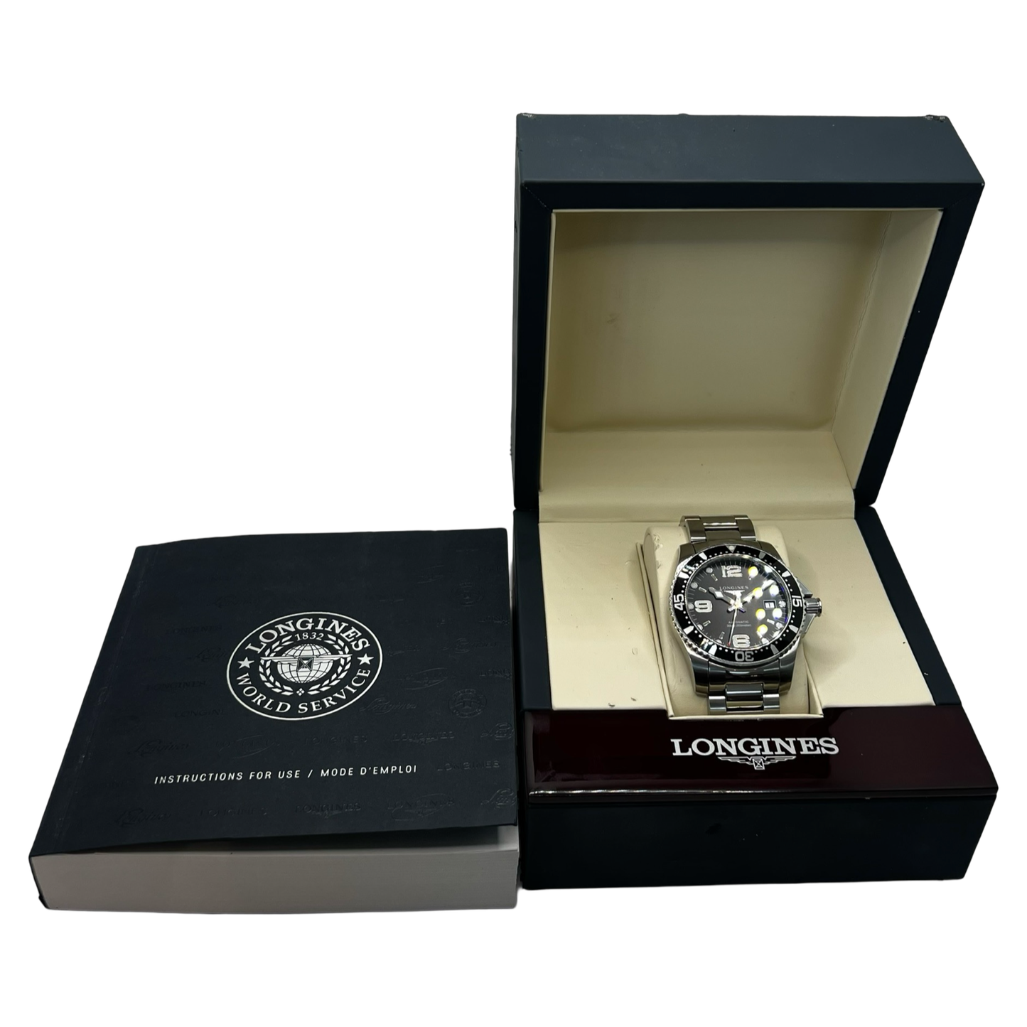 Longines Hydroconquest Black Dial 41mm Stainless Steel Bracelet L37424566