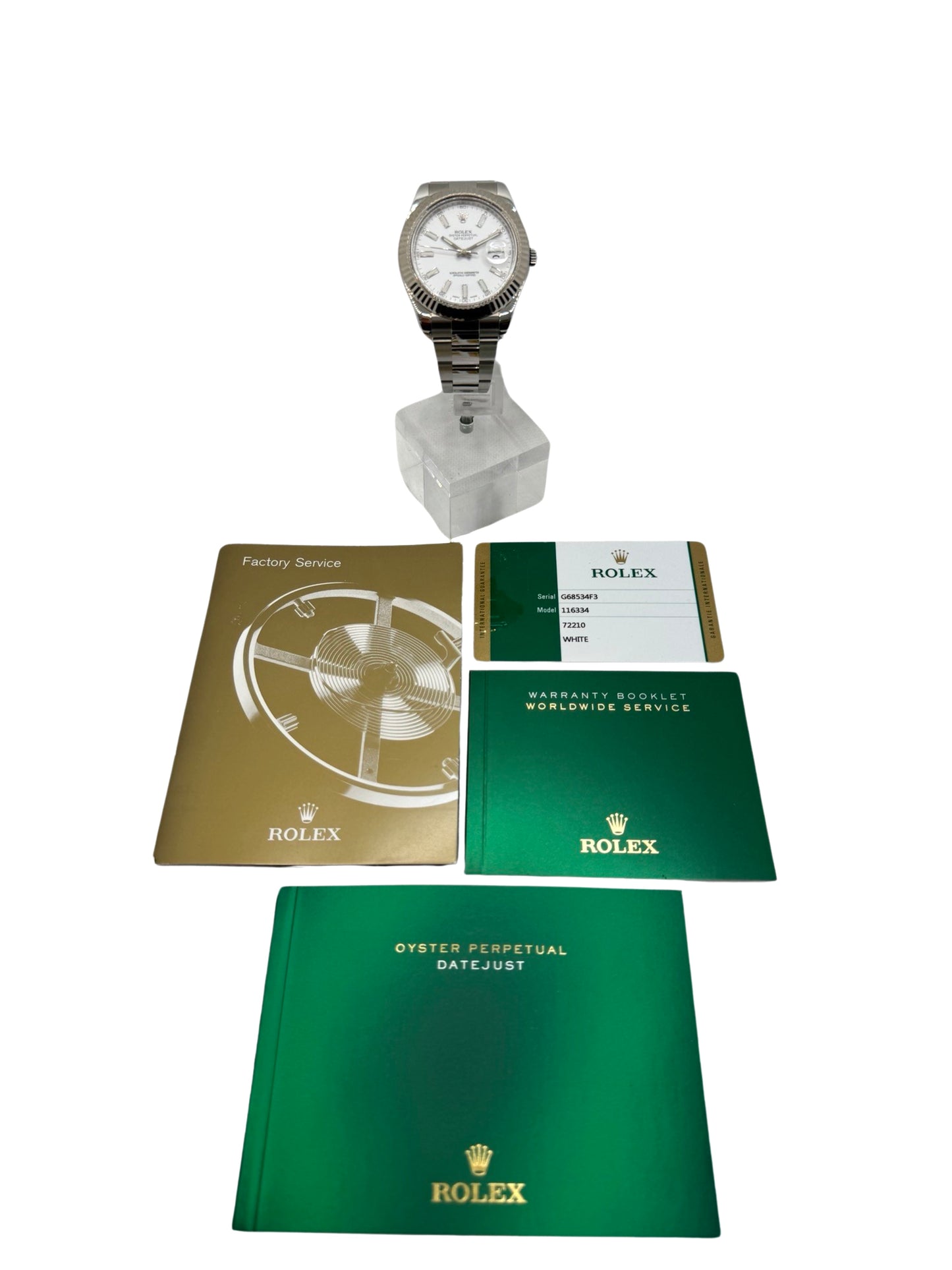 Rolex Datejust II 41 White Dial 116334