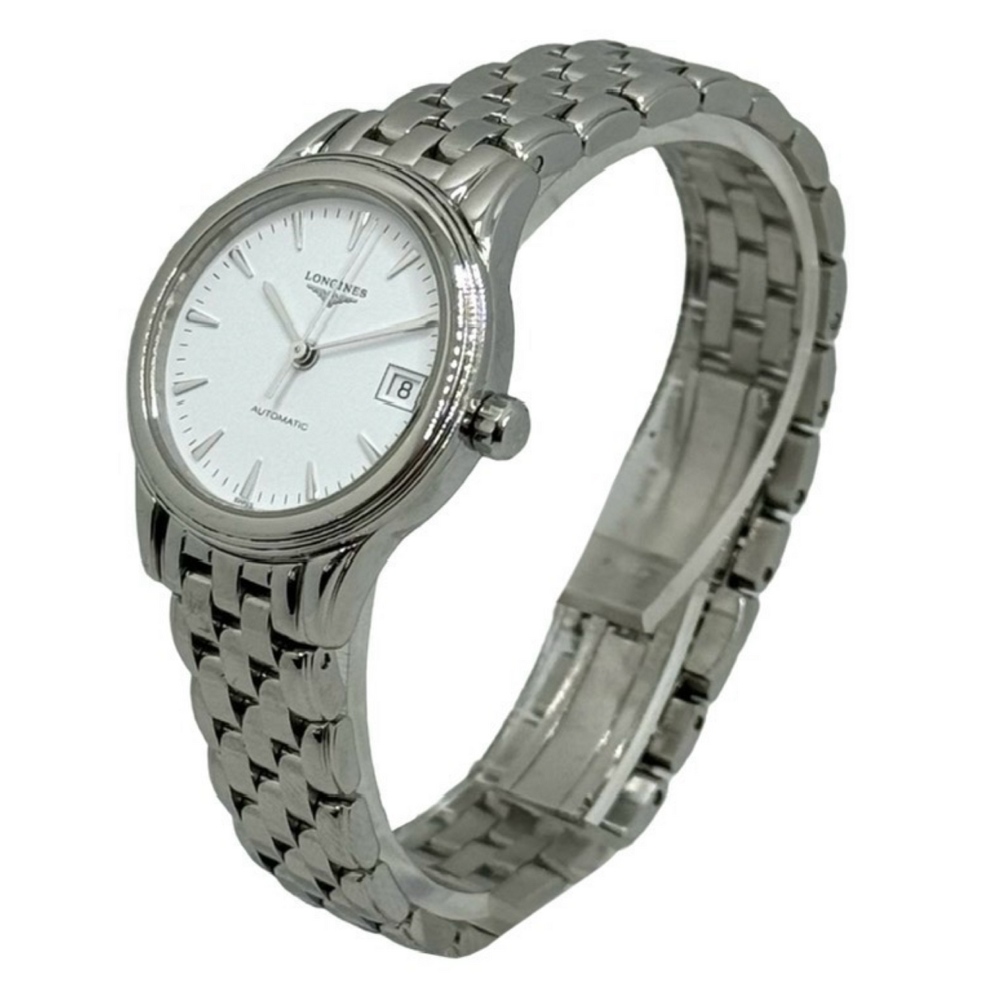 Longines Les Grandes Classiques Flagship Womens Automatic Watch White Dial Stainless Steel L4.274.4.12.6