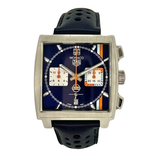 TAG Heuer Monaco Gulf Automatic Chronograph Blue Dial CBL2115.FC6494