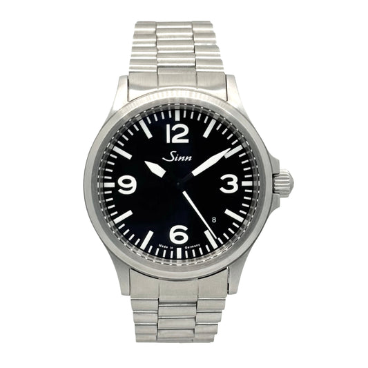 Sinn 556 Automatic Black Dial Steel Bracelet
