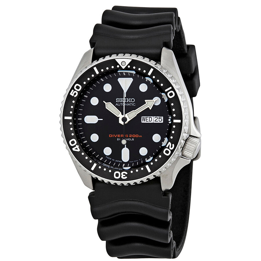Seiko Automatic Scuba Diver Black Dial PolyUrethane Strap SKX007J Pre-Owned