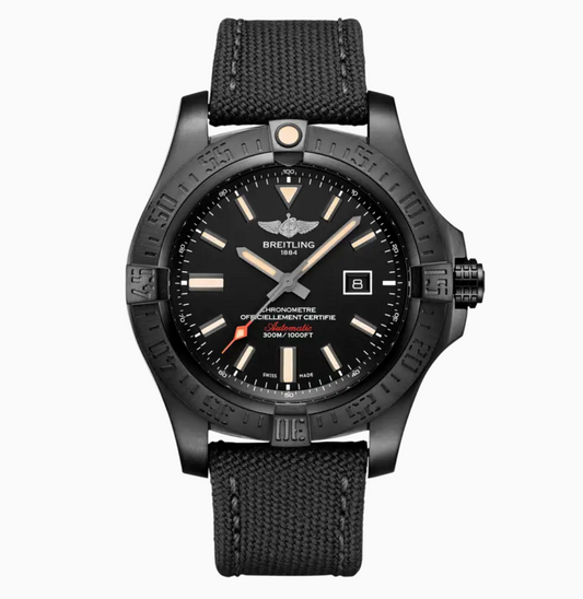 Breitling Avenger Blackbird Special Edition DLC Coated Titanium 48MM Black Dial V17310