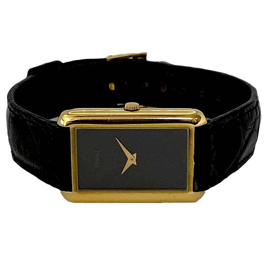 Piaget 9228 Black Onyx Dial 18K Yellow Gold