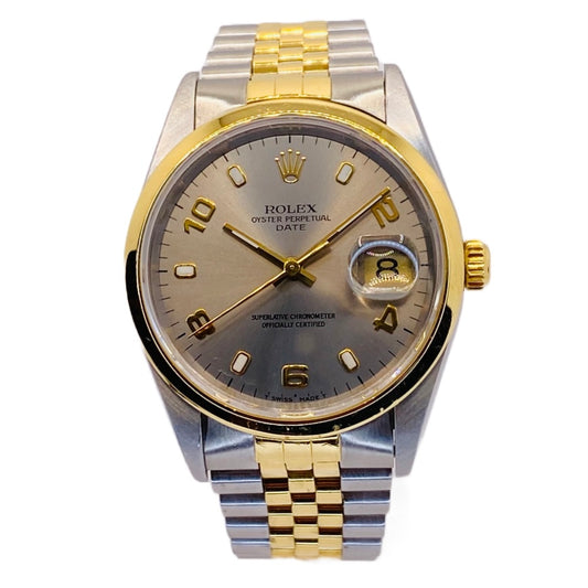 Rolex Oyster Perpetual Date 18K Gold and Steel 15203 C.1995-1996