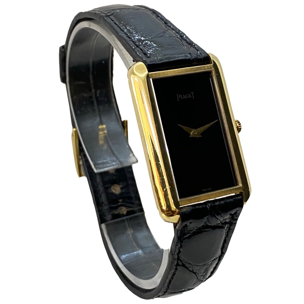 Piaget 9228 Black Onyx Dial 18K Yellow Gold