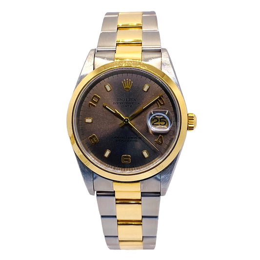 Rolex Oyster Perpetual Date 18K Gold and Steel 15203 C.2000-01