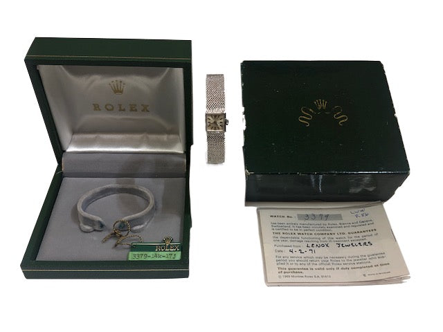 Rolex Women's 14K White Gold Manual Wind 3379