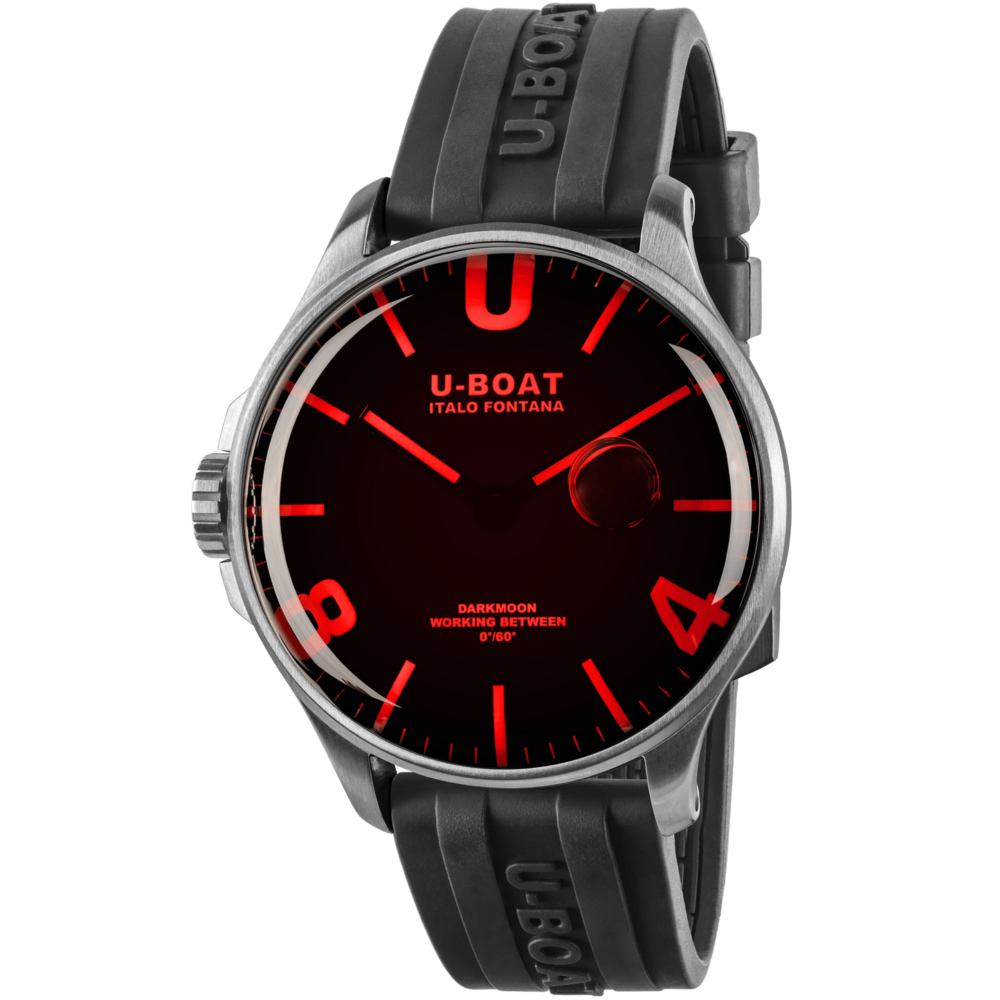 U-BOAT DARKMOON 44MM RED GLASS SS 8465/B