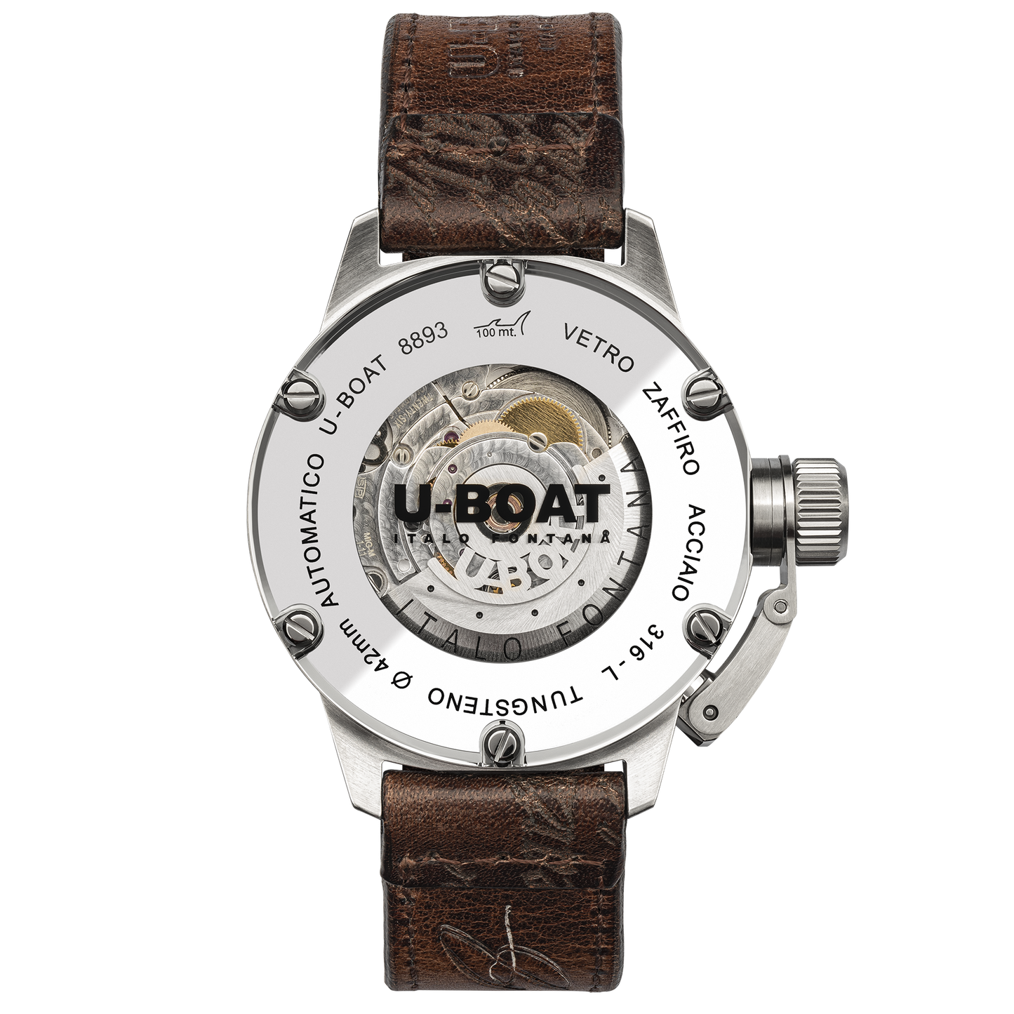 U-BOAT CLASSICO 42 TUNGSTENO BLACK 8893