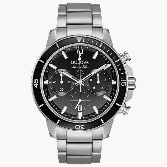 Bulova Series C Marine Star Black Dial Chronograph 96B272