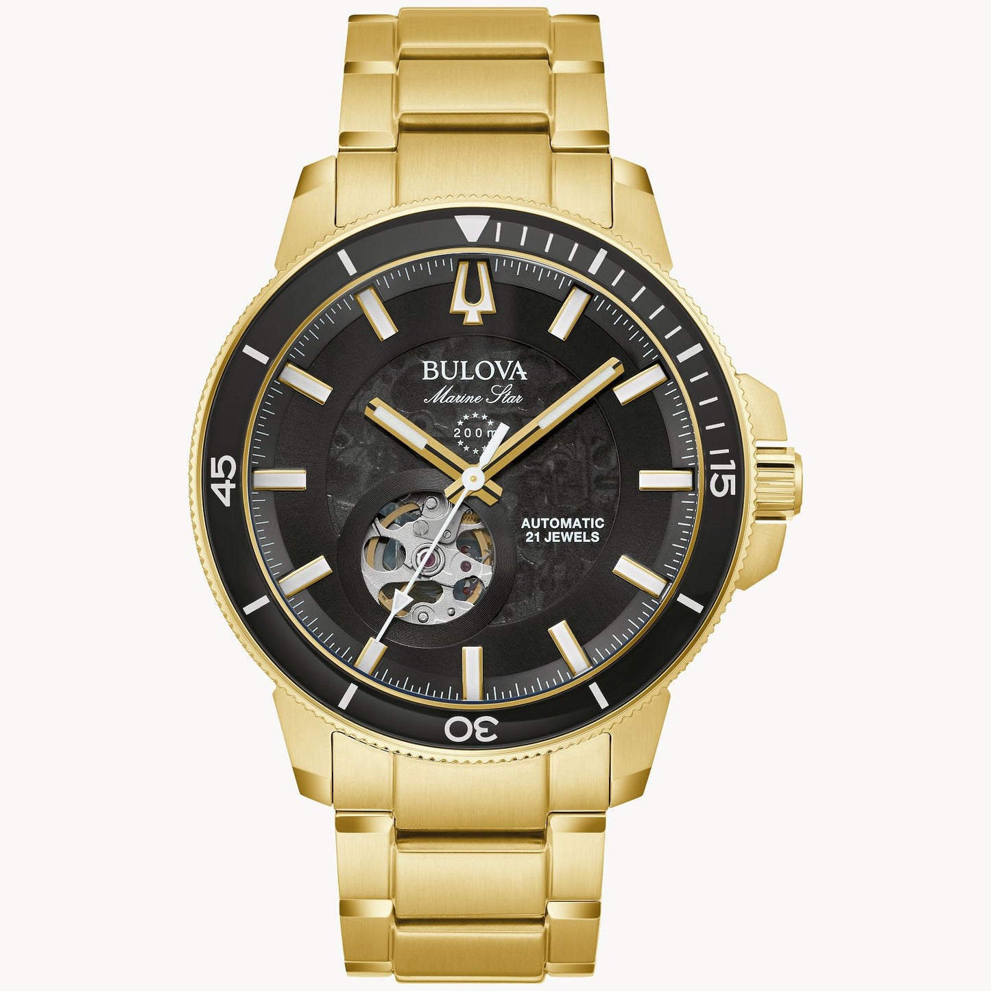 Bulova Marine Star Series C Automatic Gold Tone 97A174