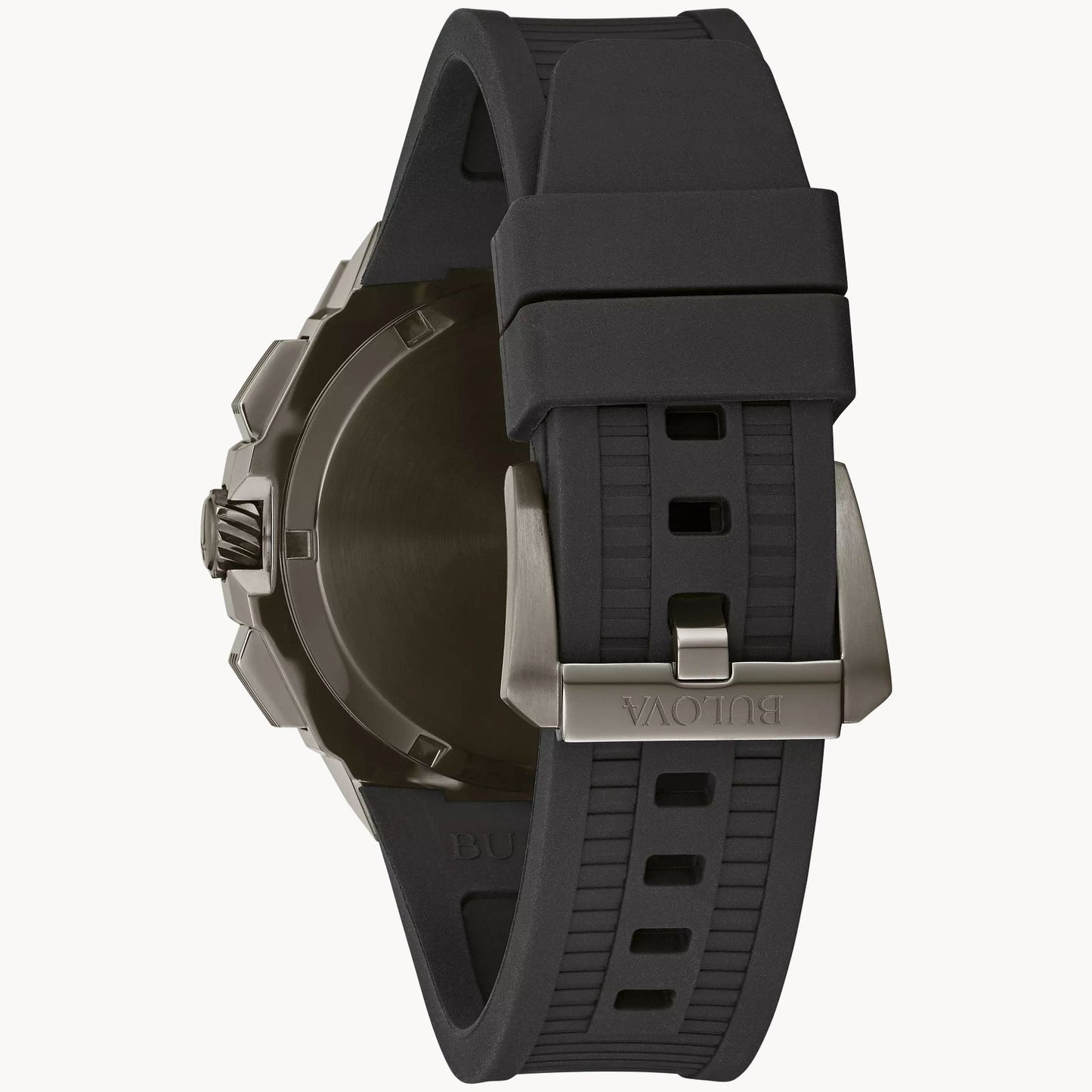 Bulova Series X EPDM Black Rubber Strap 98B358