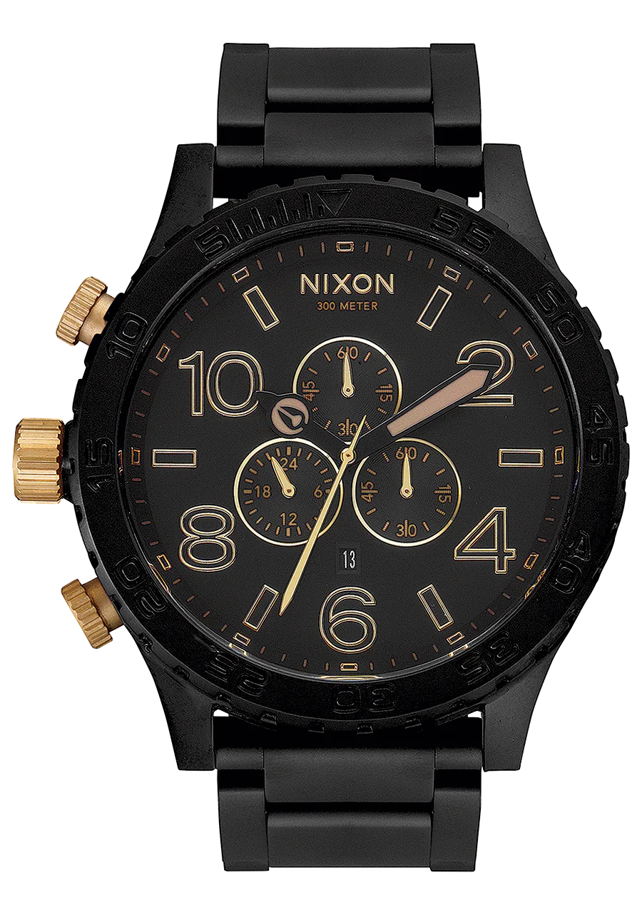 NIXON 51-30 Matte Black/Gold A083-1041-00