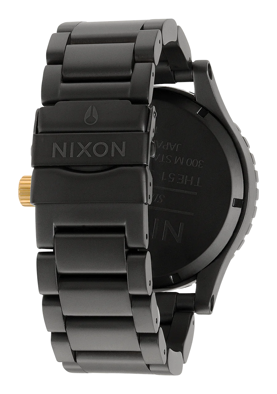 NIXON 51-30 Matte Black/Gold A083-1041-00