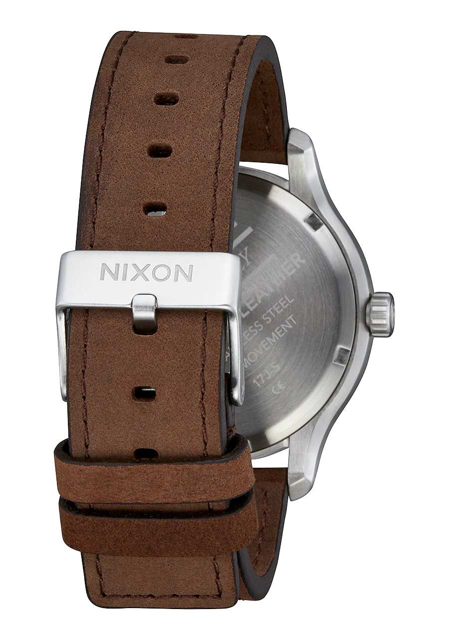 NIXON Patrol Leather Silver / Brown A1243-1113-00