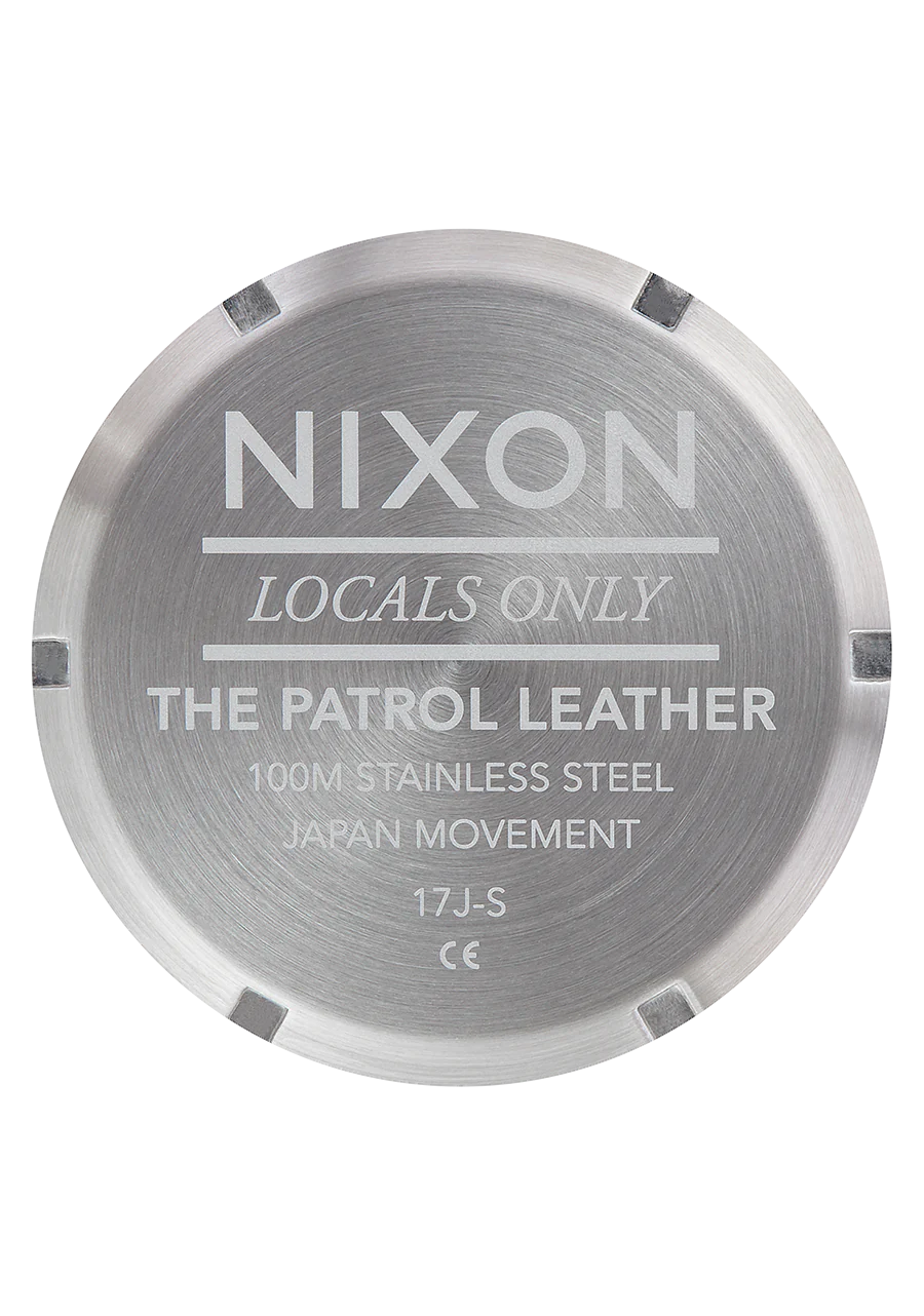 NIXON Patrol Leather Silver / Brown A1243-1113-00