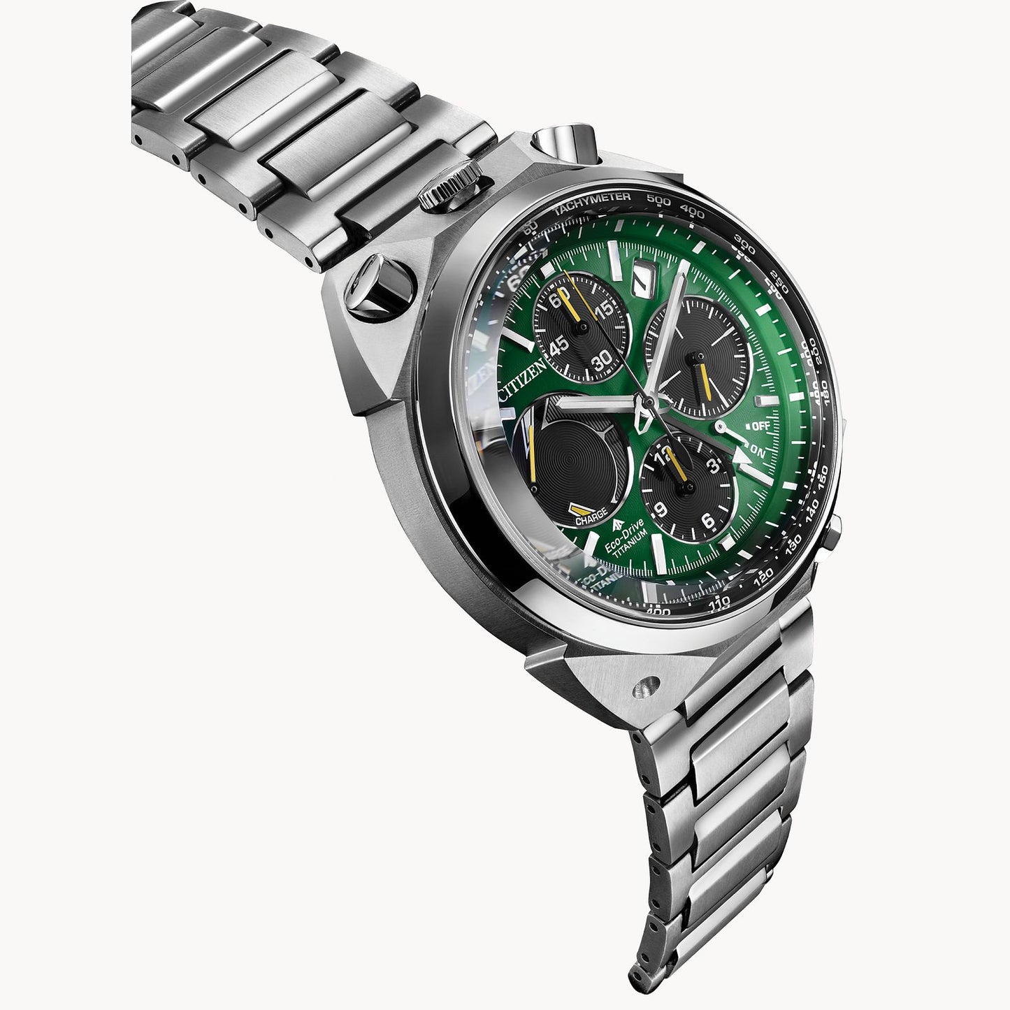 CITIZEN Promaster Tsuno Chrono Racer Green Super Titanium AV0081-51X