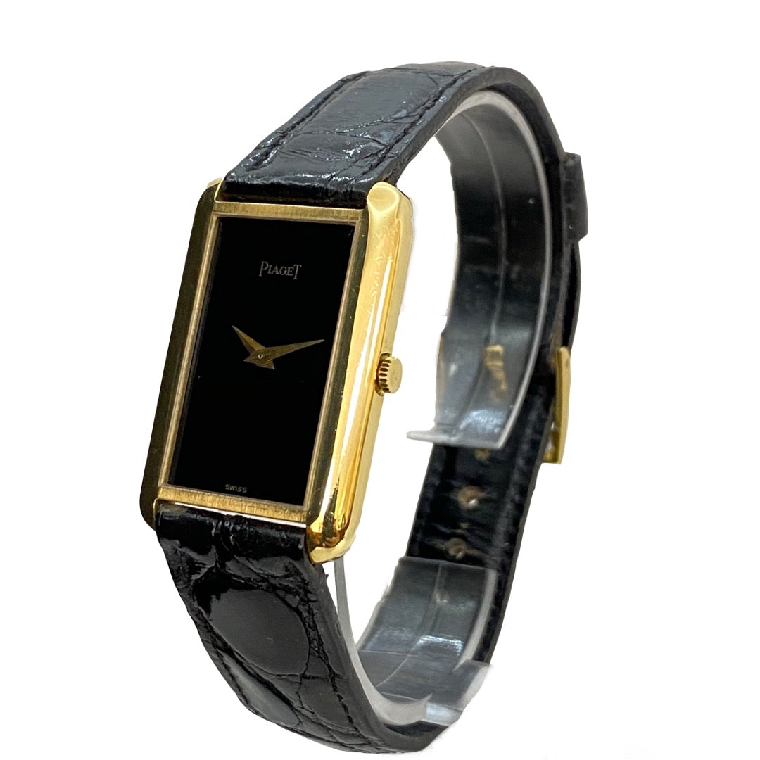 Piaget 9228 Black Onyx Dial 18K Yellow Gold