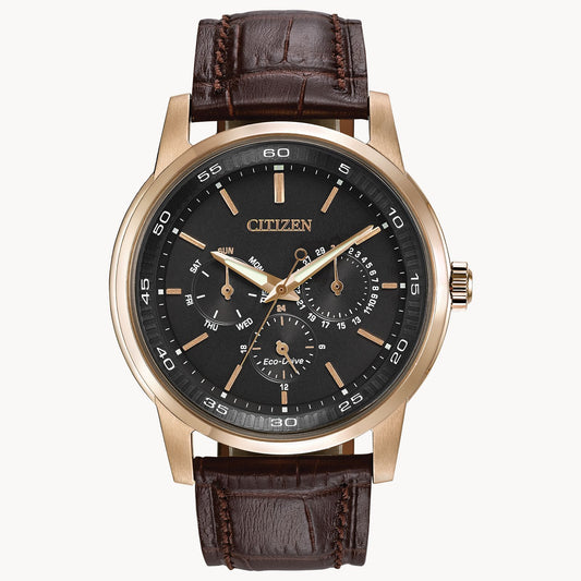 Citizen Eco-Drive Corso Black Rose Gold Tone BU2013-08E