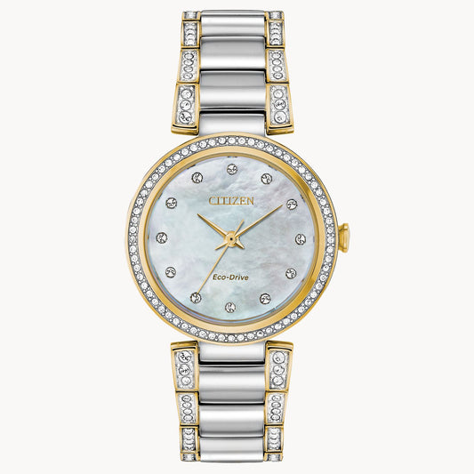 Citizen Silhouette Crystal White Dial EM0844-58D