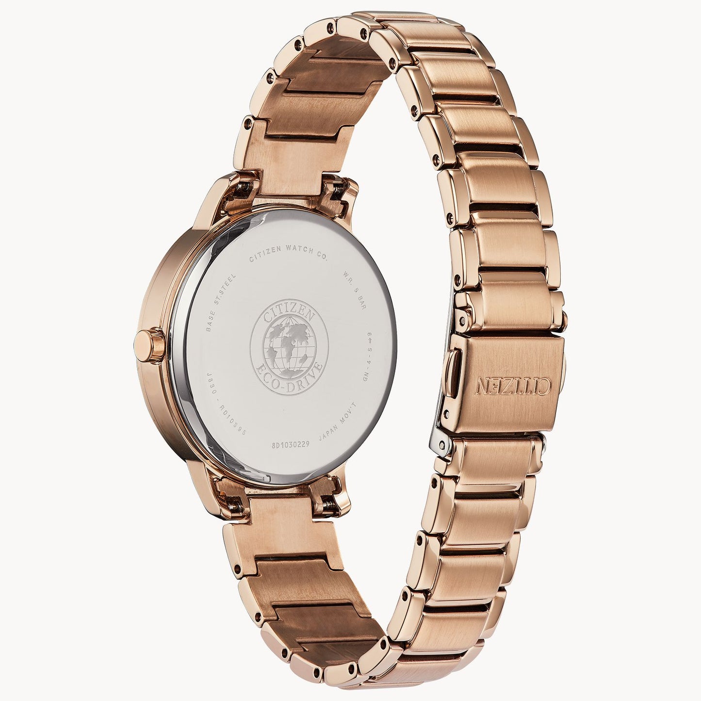 Citizen Silhouette Crystal Rose Gold Tone FE7043-55A