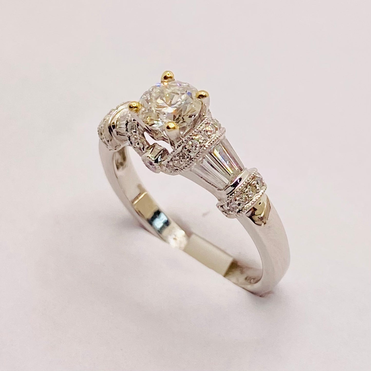 18K White and Yellow Gold Ring